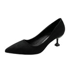 Damen elegante Spitzenpumps mit stilvollem Blockabsatz