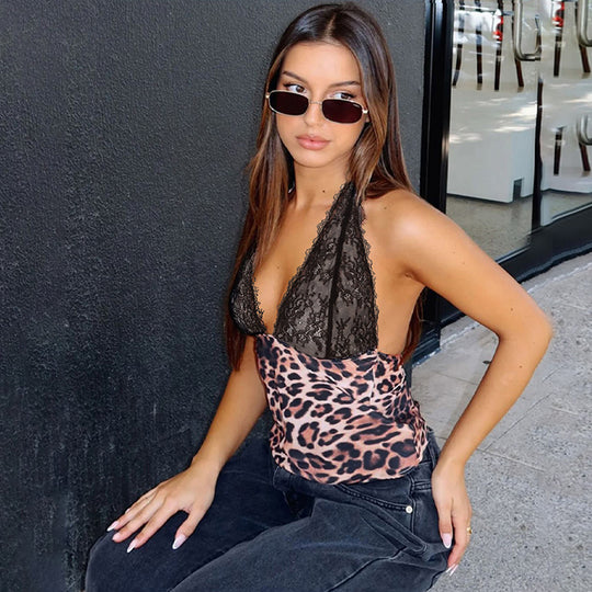 Damen Spitzen Top R&B