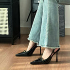Damen Slingback High Heel Pumps mit eleganten Verzierungen R&B