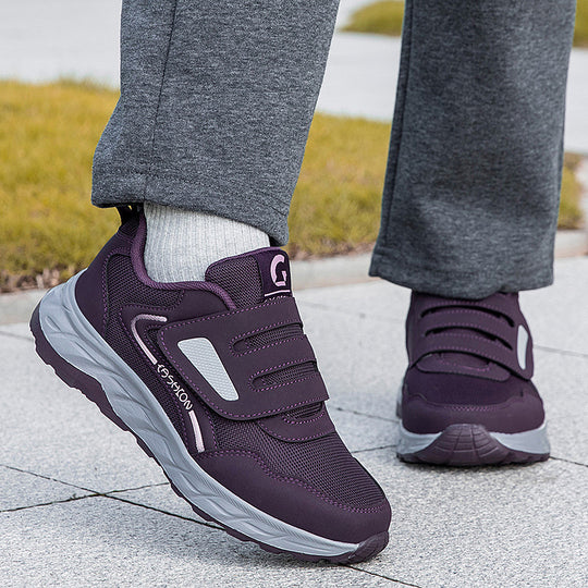 Damen Sportliche Sneakers mit praktischem Klettverschluss und atmungsaktiver Mesh-Oberfläche R&B