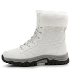 Damen Warm gefütterte Winterstiefel mit rutschfester Profilsohle