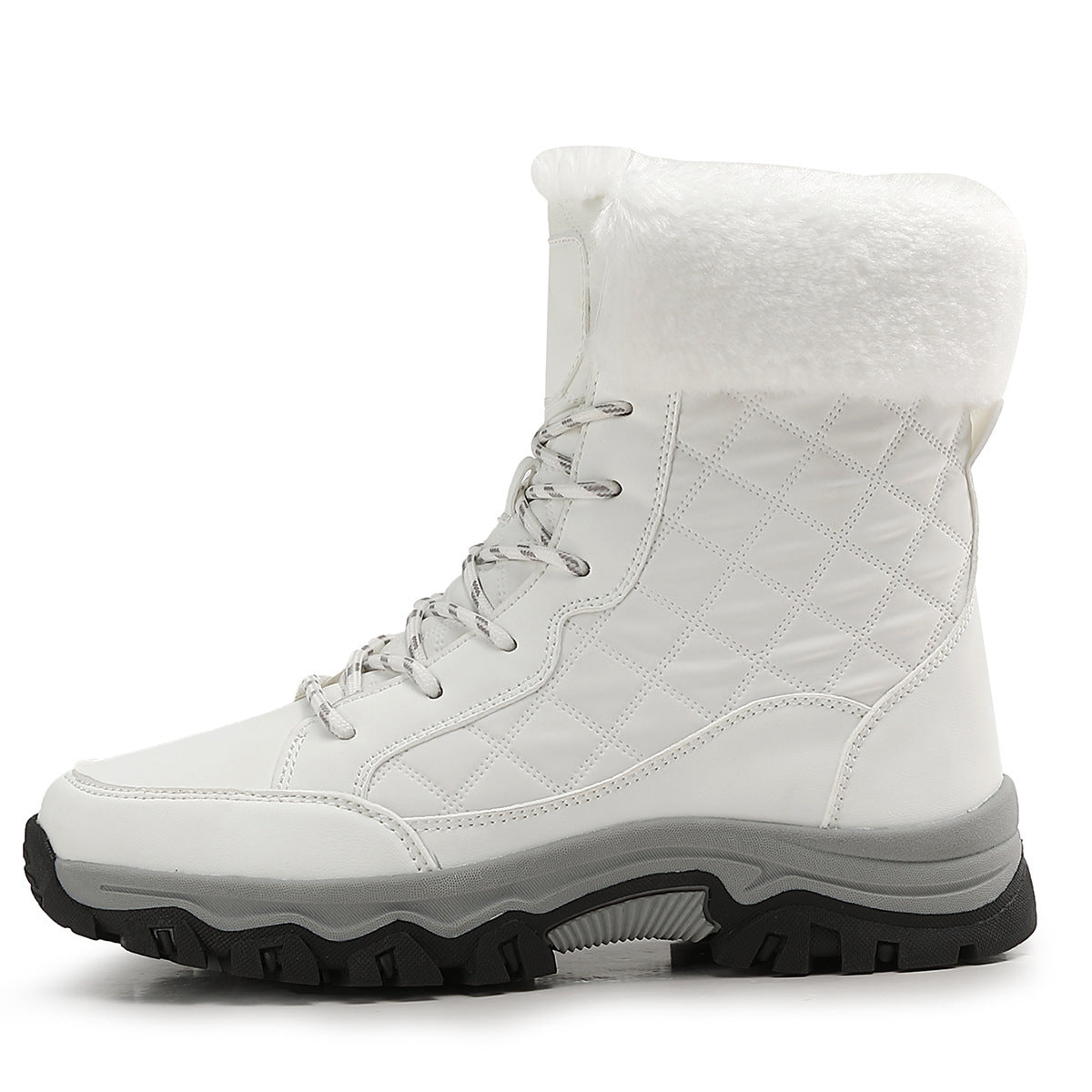 Damen Warm gefütterte Winterstiefel mit rutschfester Profilsohle