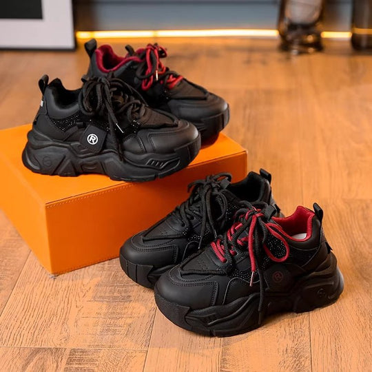 Damen Sportliche Chunky Sneakers mit atmungsaktivem Obermaterial und rutschfester Sohle R&B