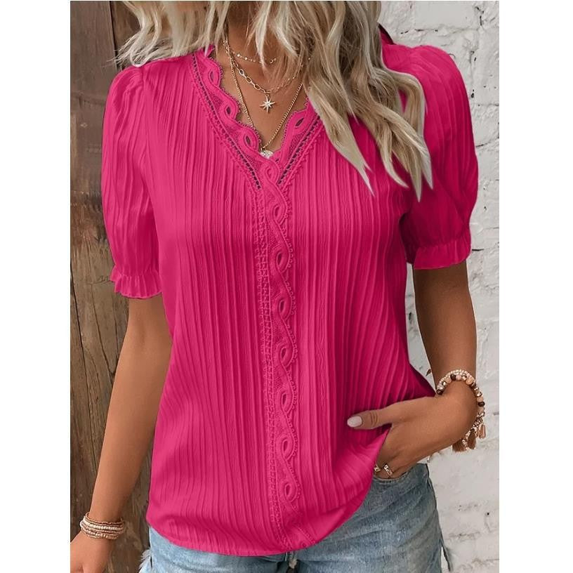 Damen Bluse mit raffiniertem Rüschendetail R&B