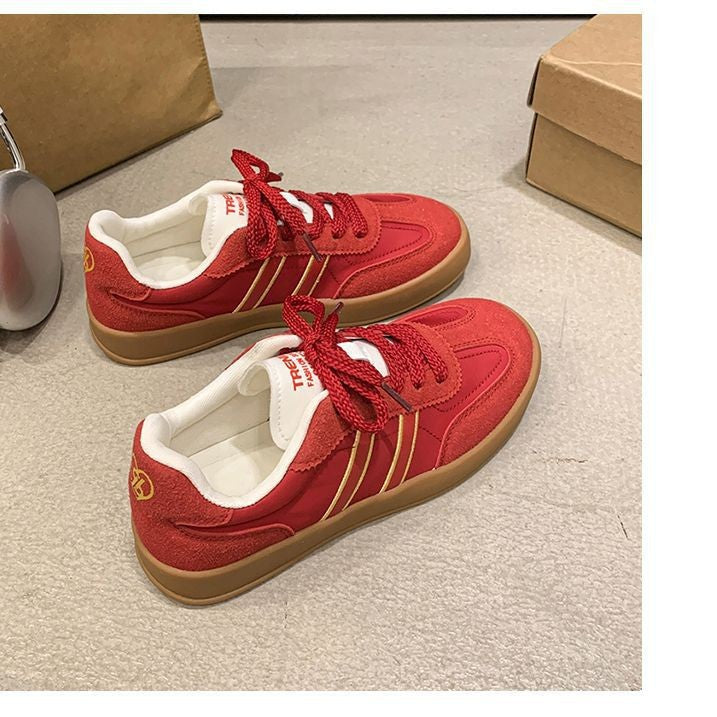Damen Bequeme Freizeitschuhe mit robustem Obermaterial und modischer Schnürung