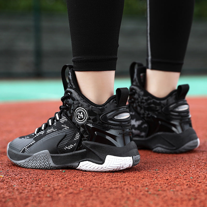 Damen Sportliche Basketball-Sneaker mit atmungsaktivem Mesh-Obermaterial und dämpfender Sohle R&B