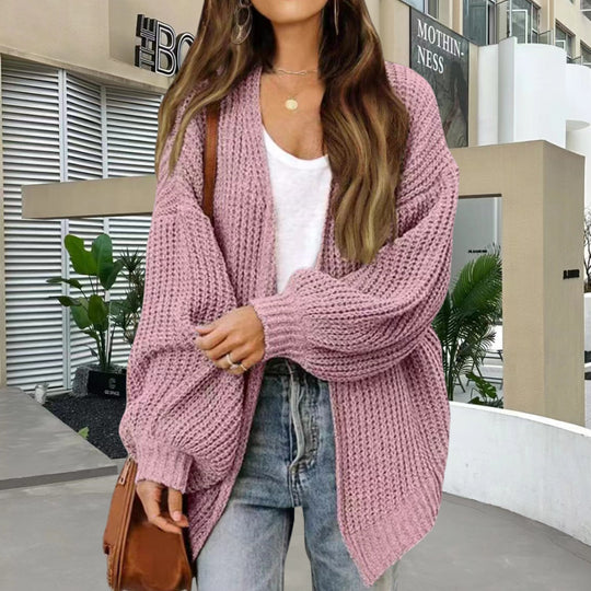 Damen Kuschelige Strickjacke R&B