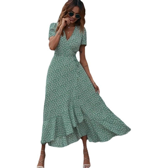 Damen Wickelkleid mit floralem Muster R&B