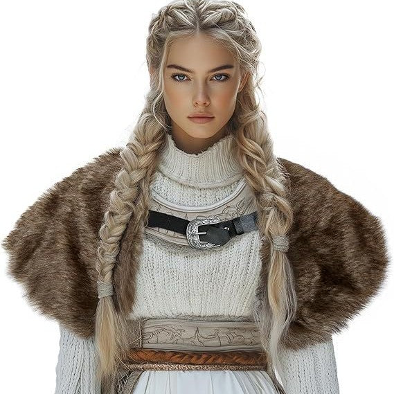 Damen hochwertige Winterjacke mit Pelzkragen R&B