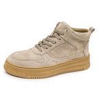 Damen Modische High-Top Sneakers mit dicker Sohle und bequemer Innenpolsterung R&B