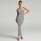 Damen Langstrickkleid mit schmalem Schnitt und gerafftem Oberteil R&B