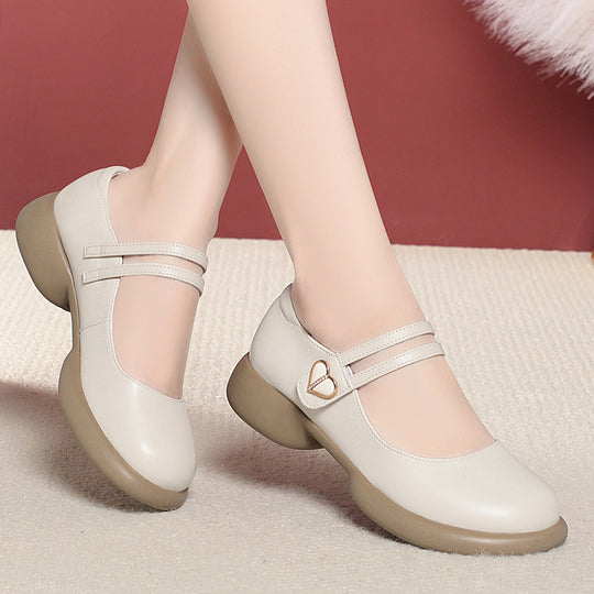 Damen Mary Jane Schuhe mit doppeltem Riemen und komfortabler Sohle R&B