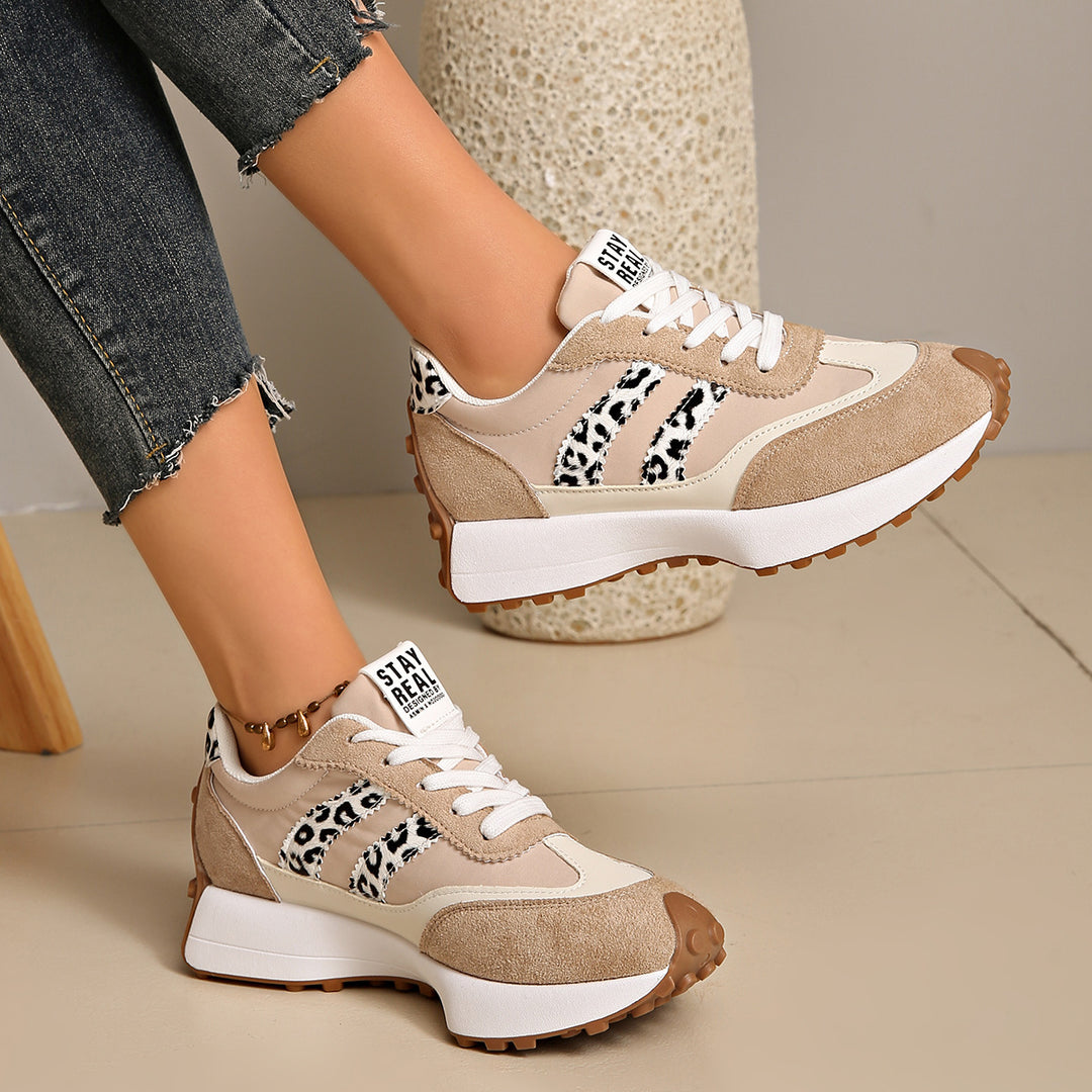 Damen sportliche Sneaker im Retro-Design mit atmungsaktiven Materialien R&B