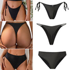 Damen Hochgeschnittener Bikini mit seitlichen BindR&Bändern R&B