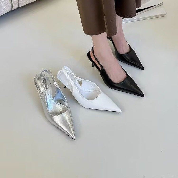 Damen Slingback-Pumps mit schicker Spitze und schmalem Absatz EB