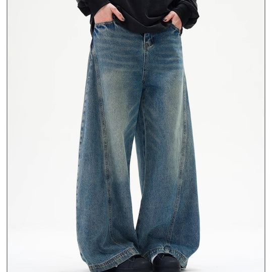 Damen Weit geschnittene Jeanshose R&B