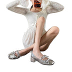 Damen Bequeme Ballerina mit glänzenden Akzenten R&B