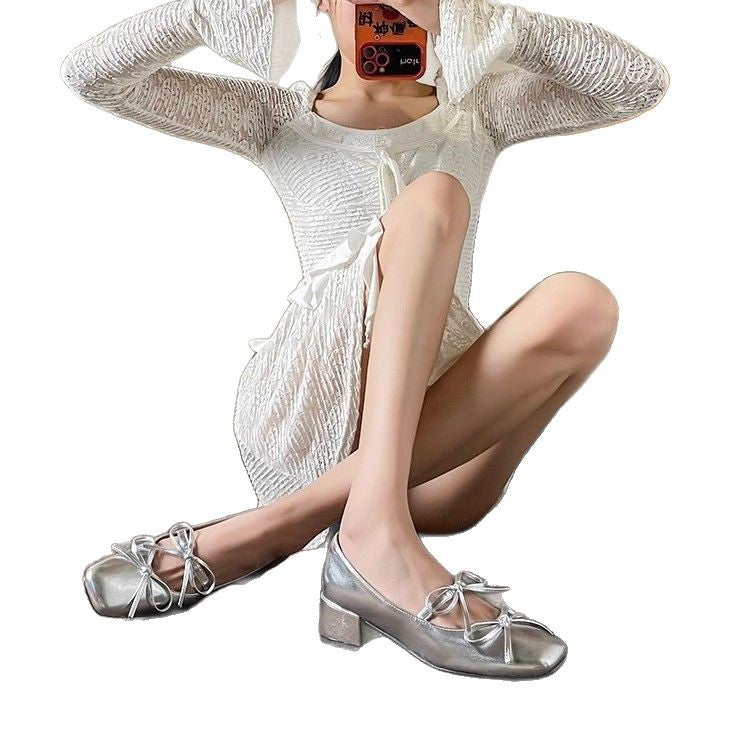 Damen Bequeme Ballerina mit glänzenden Akzenten R&B
