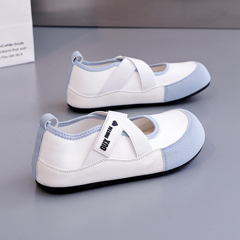 Damen Ballerinas mit Kreuzriemen und rutschfester Sohle R&B