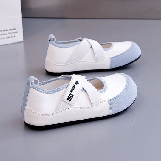 Damen Ballerinas mit Kreuzriemen und rutschfester Sohle R&B