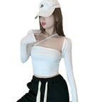 Damen Langarmoberteil mit asymmetrischem Design