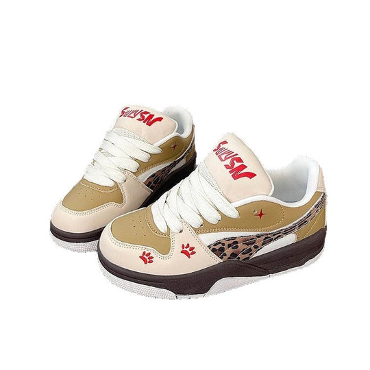 Damen Sportliche Sneakers mit trendigem Animal-Print und bequemer Innensohle R&B