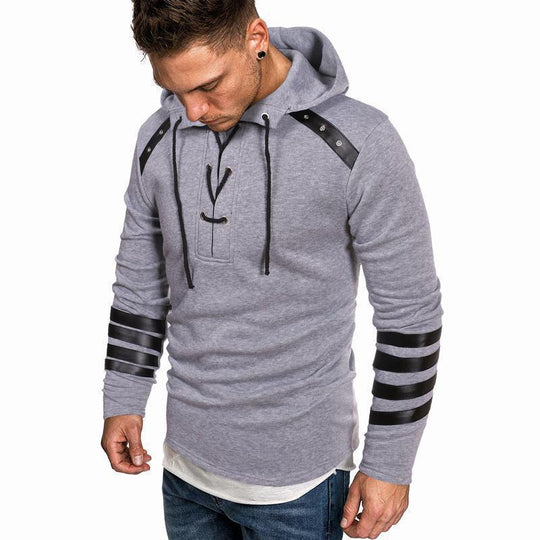 Herren lässiger Hoodie mit akzenten R&B