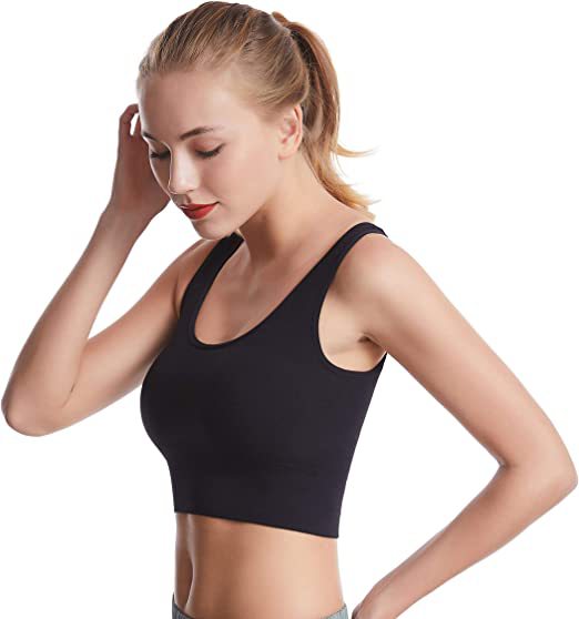 Damen Sportliches Cropped Top R&B
