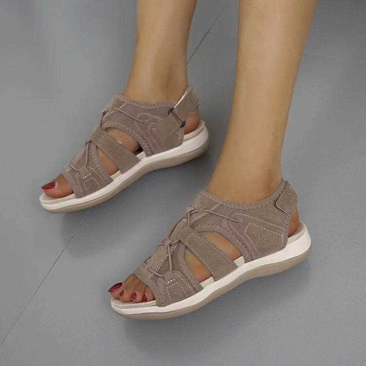 Damen Freizeit-Sandalen mit verstellbaren Riemen und gepolsterter Sohle R&B