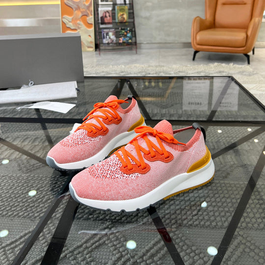 Damen Sportliche Leichtgewicht Sneakers mit atmungsaktivem Obermaterial und dämpfender Sohle von R&B