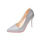 Damen Glitzernde High Heels mit elegantem spitzem Design und rutschfestem Fußbett R&B