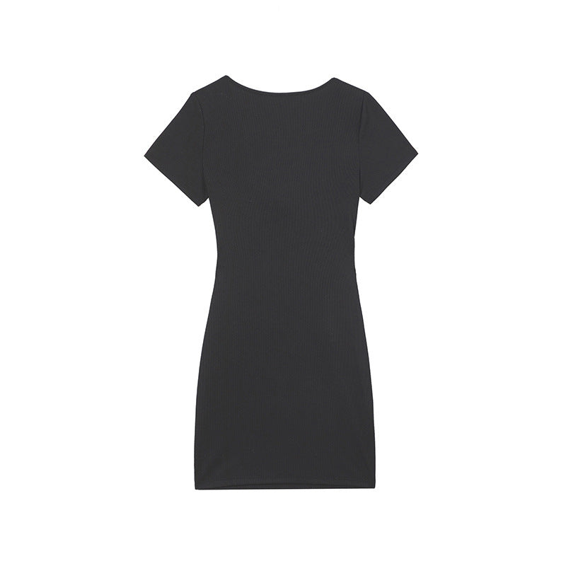 Damen Knot Kleid Mini