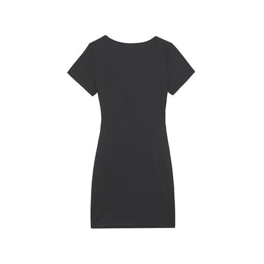 Damen Knot Kleid Mini R&B
