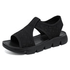 Damen Bequeme Sandalen mit elastischen Riemen und rutschfester Sohle R&B