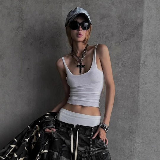 Damen Sportliches Trägershirt mit integrierten Bustiers R&B