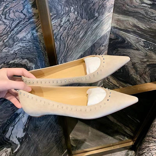 Damen elegante Ballerinas mit Nieten R&B