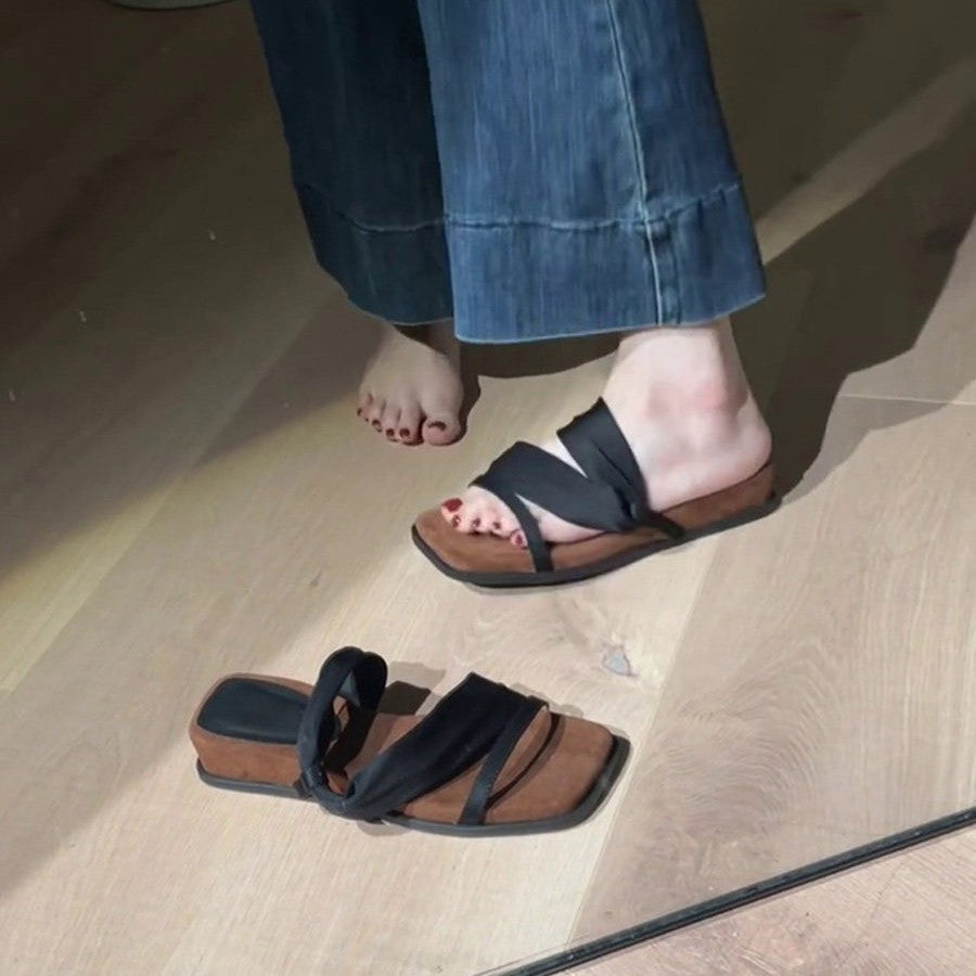 Damen Sandalen mit eleganter Schleifenapplikation R&B