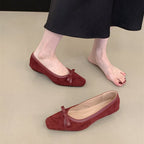 Damen elegante Mokassins mit dekorativem Schleifenakzent R&B