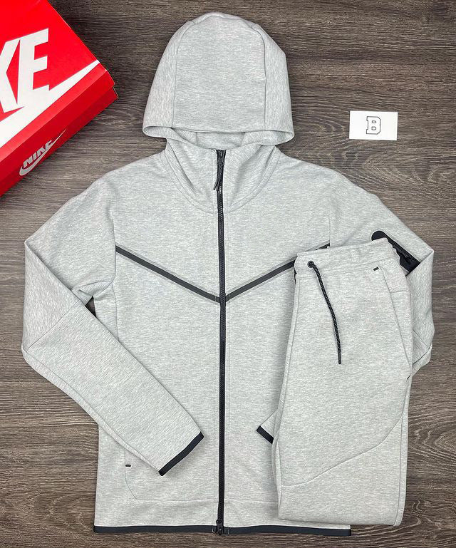 Herren sportliches Hoodie-Set mit atmungsaktiven Eigenschaften und modernen Kontrastdetails R&B