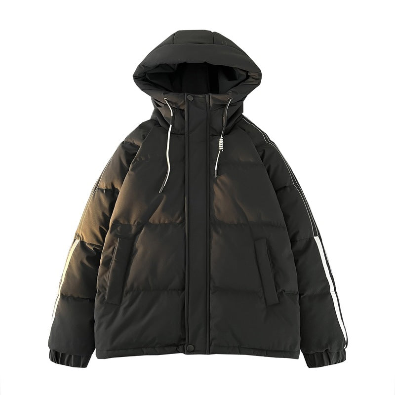 Damen urbane Pufferjacke mit Kapuze und elastischen Bündchen R&B