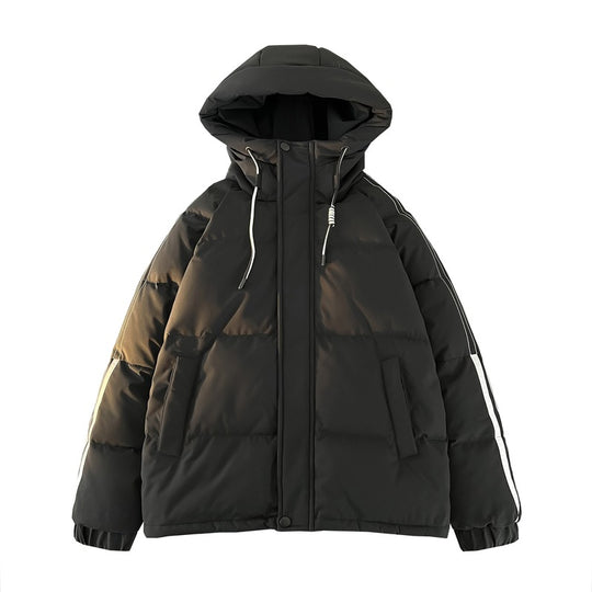 Damen urbane Pufferjacke mit Kapuze und elastischen Bündchen R&B