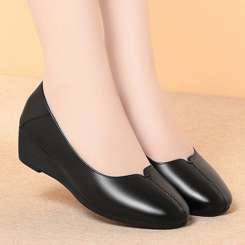 Damen Elegante Keil-Pumps mit atmungsaktivem Innenfutter