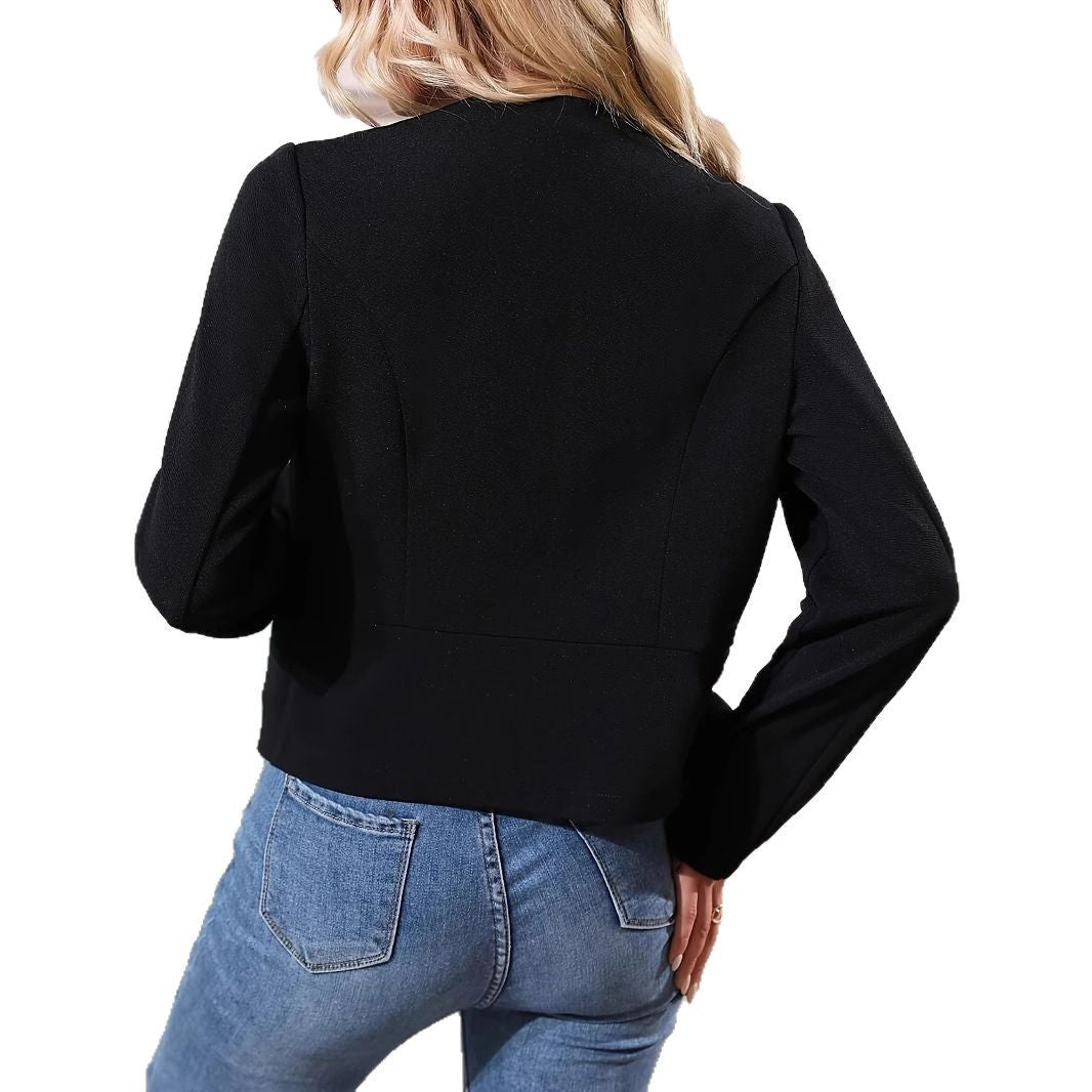 Damen Feine Kurzjacke mit strukturiertem Design und eleganten Details R&B