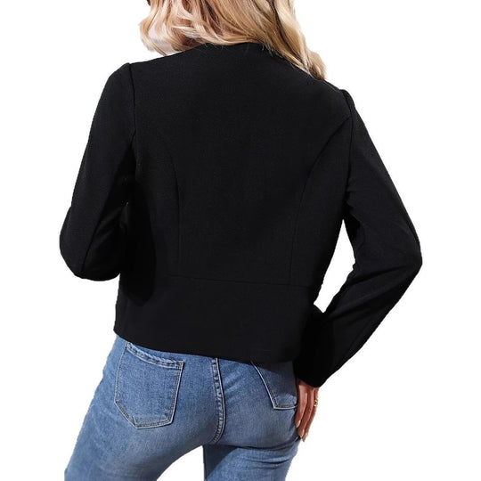 Damen Feine Kurzjacke mit strukturiertem Design und eleganten Details R&B