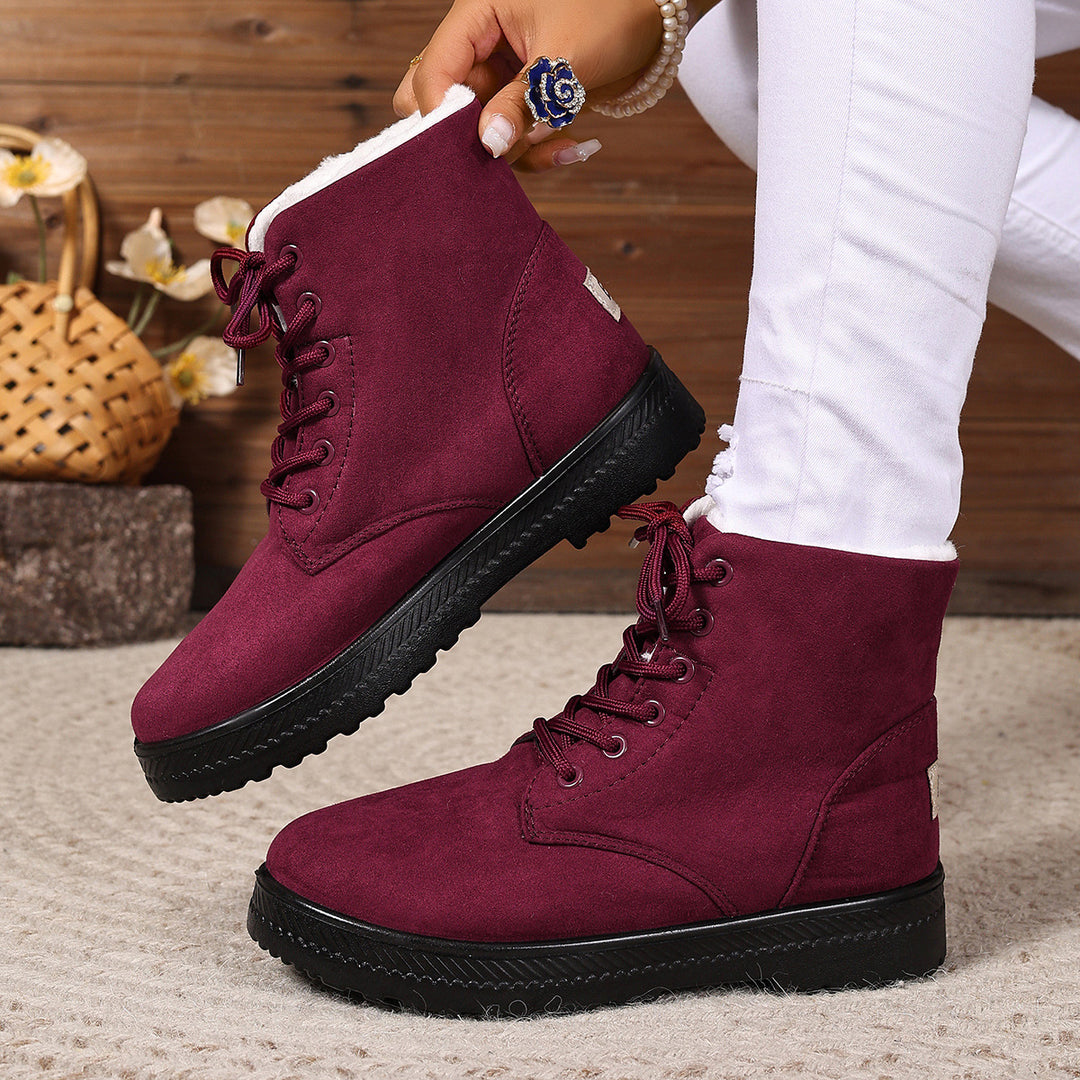 Damen Warm Gefütterte Winterstiefel R&B