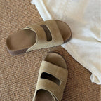 Damen Komfortable Zehentrenner-Sandalen mit verstellbarem Riemendesign und ergonomischem Fußbett