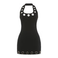 Damen Elegantes Sommerkleid mit Ringdetails R&B