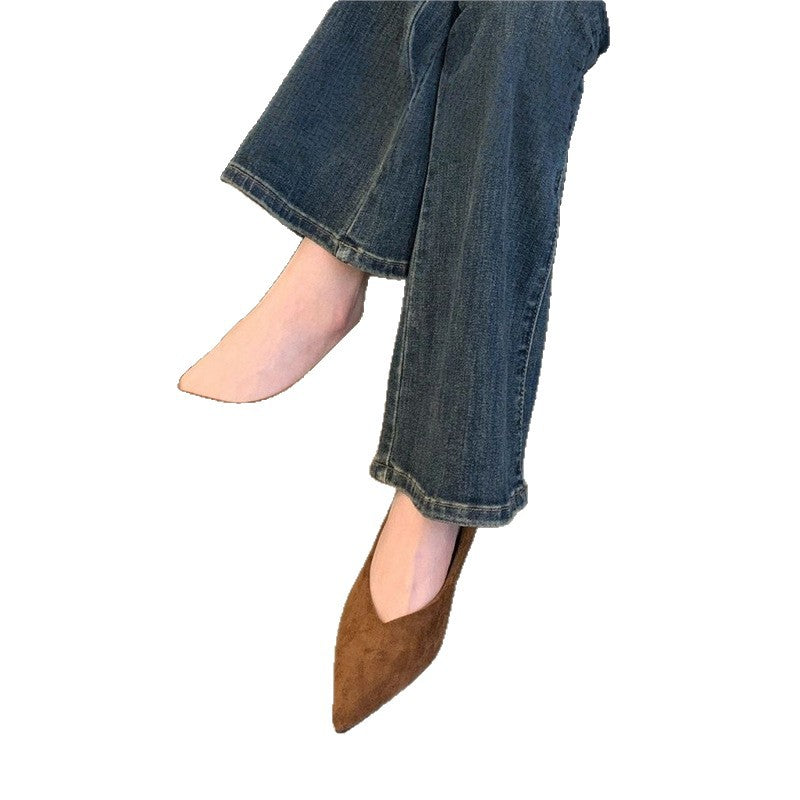 Damen elegante Slipper mit schönem Schleifendetail