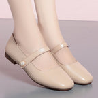 Damen Elegante Ballerinas mit modischem Riemchen und komfortablem Fußbett