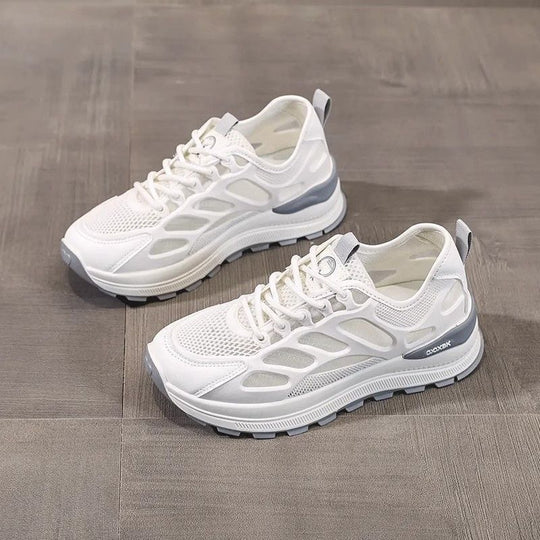 Damen Sportliche Leichtgewicht Sneakers mit atmungsaktiver Mesh-Oberfläche R&B